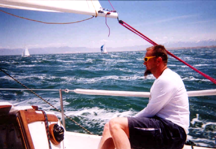 Too  much wind for a spinnaker!